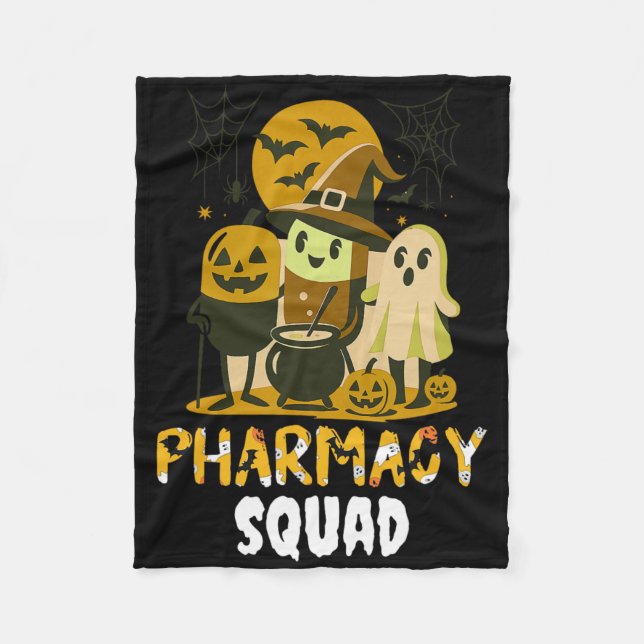 Couverture Polaire Halloween Pharmacie Squad pilules Costume Pharmaci (Devant)