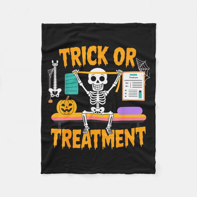 Couverture Polaire Halloween Physical Therapy Therapist Pt Trick Or T (Devant)