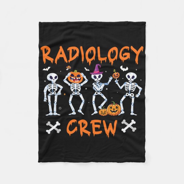 Couverture Polaire Halloween Radiologie Automne Rad Tech X-ray Tec (Devant)