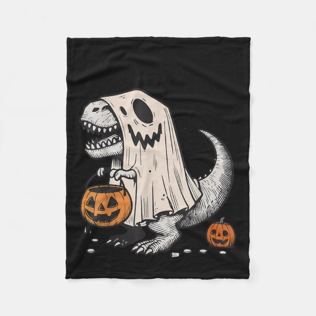 Couverture Polaire Halloween T-rex Dinosaur Sokysaurus Rex Garçons En (Devant)