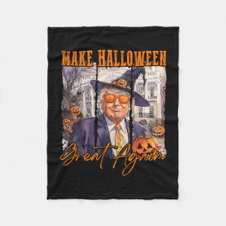 Couverture Polaire Halloween Trump Faire Halloween Grand Citrouille T
