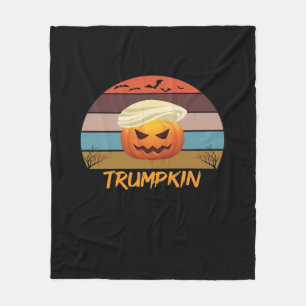 Couverture Polaire Halloween Trumpkin nous Vintage
