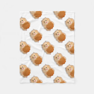 Couverture Polaire Hamster mou avec illustration biscuit cadeau