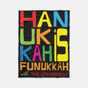 Couverture Polaire Hanoukka est Funukkah Fleece Blanket