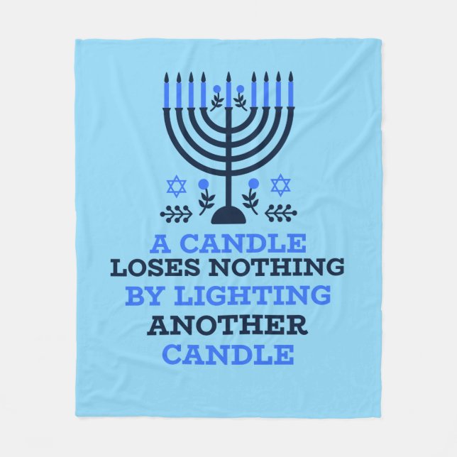 Couverture Polaire Hanukkah Quote Fleece Blanket (Devant)
