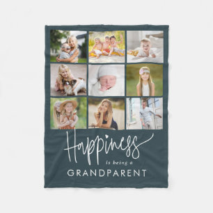 Couverture Polaire Happiness Editable Color Photo Collector Blanket