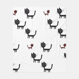 Couverture Polaire Happy Cats Art Fleece Blanket