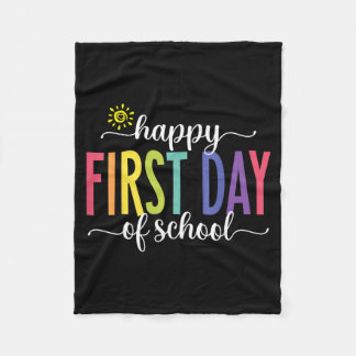 Couverture Polaire Happy First Day of School Teacher Kids Back to
