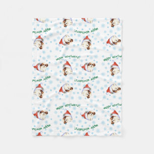 Couverture Polaire Happy Howlidays Shih Tzu Fleece Blanket