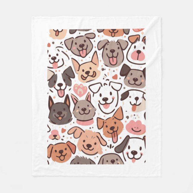 Couverture Polaire Happy mignon Motif 1 (Devant)