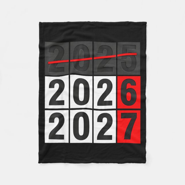 Couverture Polaire Happy New Year 2026 Coming Soon 2027 67 Meme Six S (Devant)