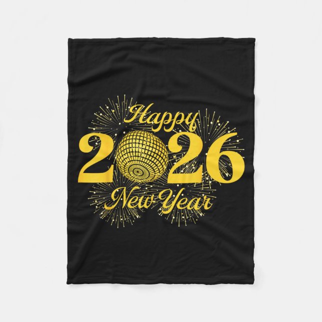 Couverture Polaire Happy New Year 2026 Countdown Party Trip Matching  (Devant)