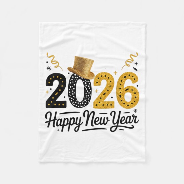 Couverture Polaire Happy New Year 2026 Matching Family Friends  (Devant)