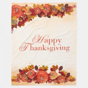 Couverture Polaire Happy Thanksgiving