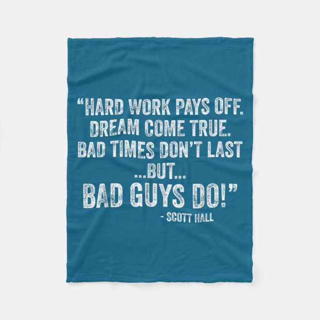 Couverture Polaire Hard Work Pays Off Dreams Come True Funny Quotes  (Devant)