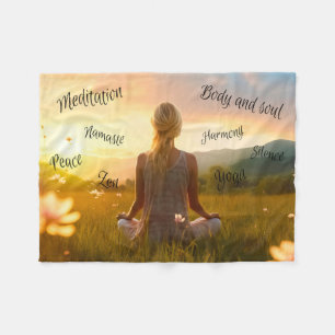 Couverture Polaire Harmonie du Corps et de l'Âme Méditation Zen au Co