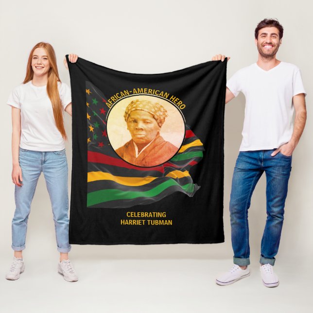 COUVERTURE POLAIRE HARRIET TUBMAN HISTOIRE NOIRE HISTORIQUE HISTORIQU (En situation)