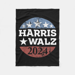 Couverture Polaire Harris &amp ; Tim Walz Pour La Campagne Président 
