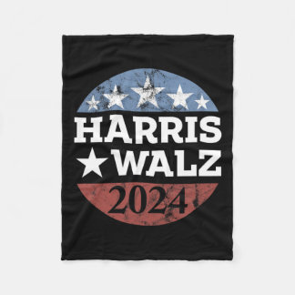 Couverture Polaire Harris &amp ; Tim Walz Pour La Campagne Président 