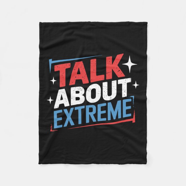 Couverture Polaire Harris Election Campaign Parler de Extreme (Devant)