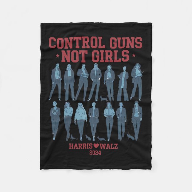 Couverture Polaire Harris Wheimer 2024 Control Guns Not Girls Kamala (Devant)