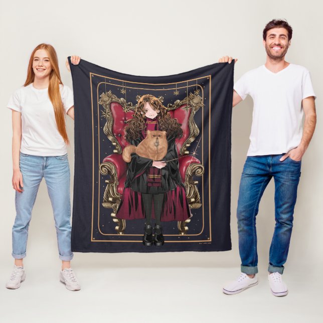 Couverture Polaire HARRY POTTER™ | Anime Hermione Granger assis (En situation)
