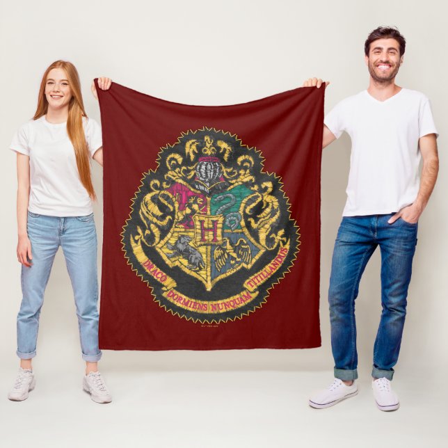 Couverture Polaire Harry Potter | CIMIER DE POUDLARD (En situation)