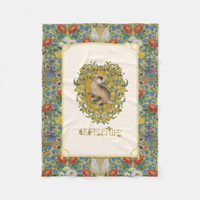 Couverture Polaire HARRY POTTER™ | Crête HUFFLEPUFF™ (Devant)