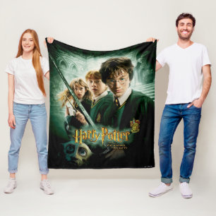 Couverture Polaire Harry Potter Ron Hermione Groupe Dobby Saisie