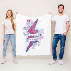 Couverture Polaire Harry Potter Spell Love Feuilles son propre Mark