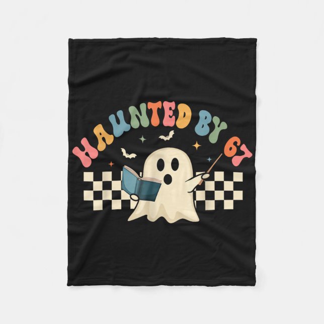 Couverture Polaire Haunted Six Seven 6 7 Meme 67 Skeleton Hand Hallow (Devant)