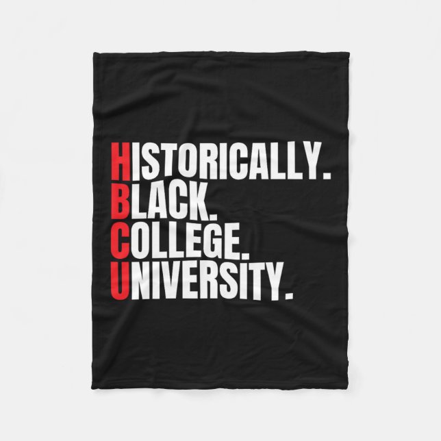Couverture Polaire Hbcu Historiquement Black College Et Universitaire (Devant)