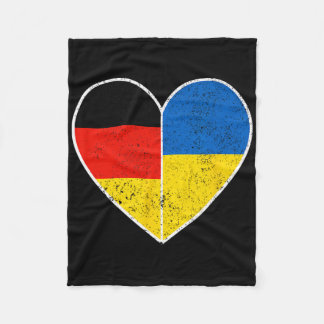 Couverture Polaire Heart Germany And Ukraine Solidarity Friendship Vi