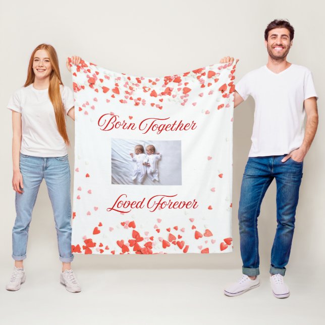 Couverture Polaire Heart Theme Twin  (En situation)