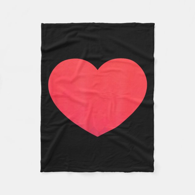 Couverture Polaire Heart Valentines Day Shirt - Graphic Novelty Love  (Devant)