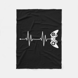 Couverture Polaire Heartbeat Shirt Don Pour Vidéo Game Lover Vidéo Ga