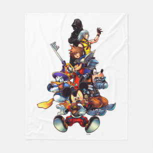 Couverture Polaire Hearts du Royaume : codé Art de la clé principa