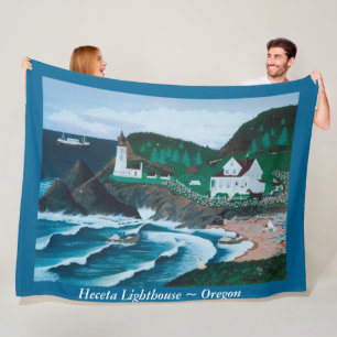 Couverture Polaire Heceta Lighthouse Fleece Blanket