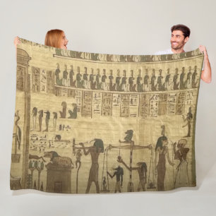 COUVERTURE POLAIRE HEIROGLYPHIE ÉGYPTIENNE