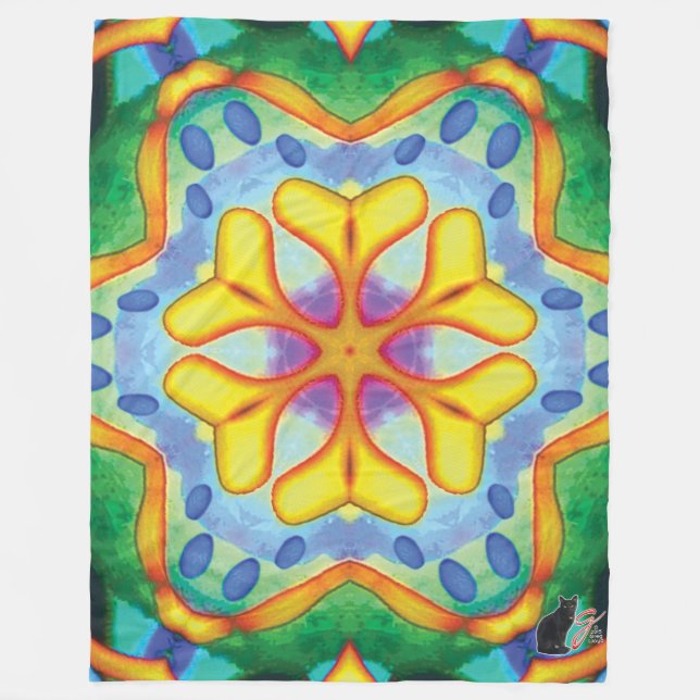 Couverture Polaire Helios Kaleidoscope Fleece Blanket (Devant)