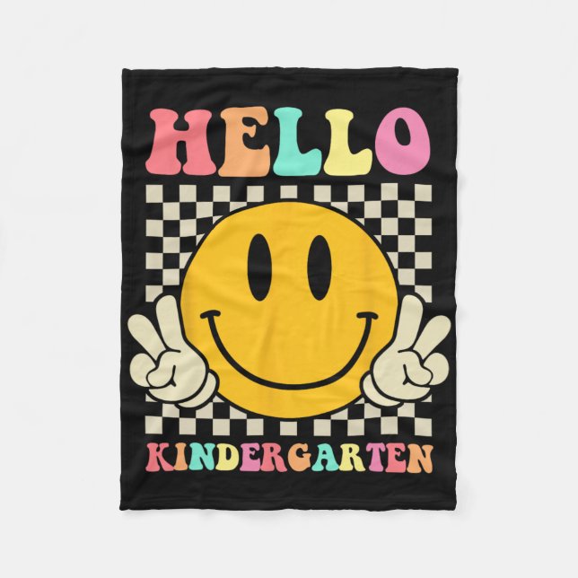 Couverture Polaire Hello Kindergarten Byck To School Groovy Teacher S (Devant)