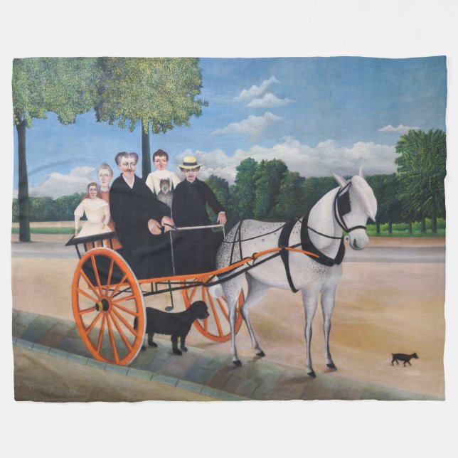 Couverture Polaire Henri Rousseau - La Carriole du pere Junier (Devant (Horizontal))