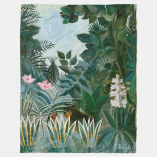 Couverture Polaire Henri Rousseau - La jungle équatoriale