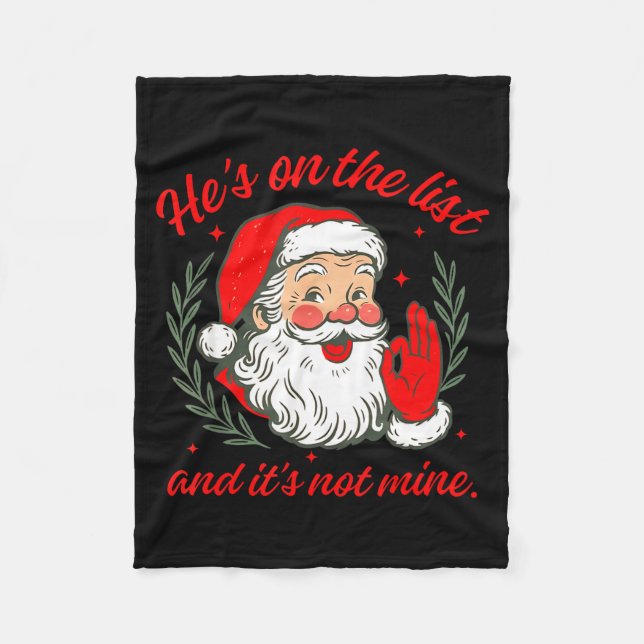 Couverture Polaire He's On The List And It's Not Mine  (Devant)