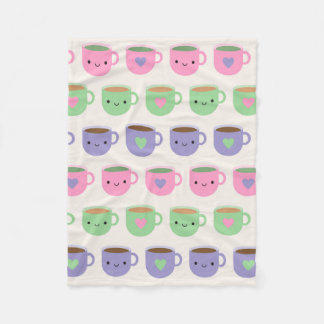 Couverture Polaire Heure du thé - Kawaii Cup de thé