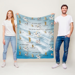 Couverture Polaire Hey Diddle, Diddle Nursery Rhyme