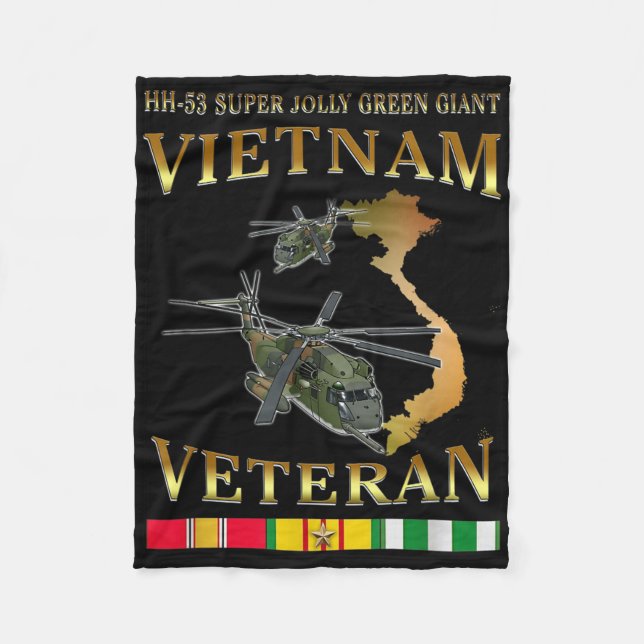 Couverture Polaire Hh-53 Super Jolly Green Giant Helicopter Vietnam V (Devant)