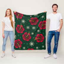 Hibiscus floral tropical Snowflakes Noël |
