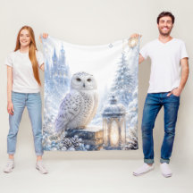 Hibou Blanc Magie d'Hiver