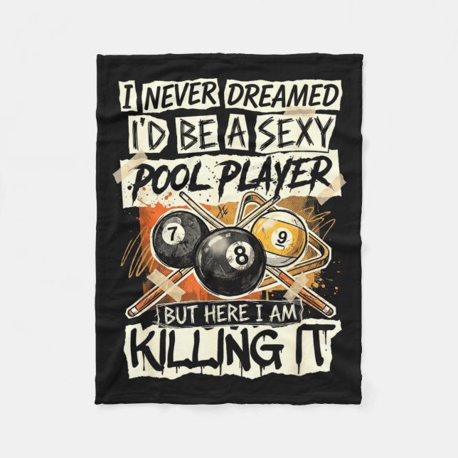 Couverture Polaire Hilarious It Player Billiards Killing Pool Quote S (Devant)